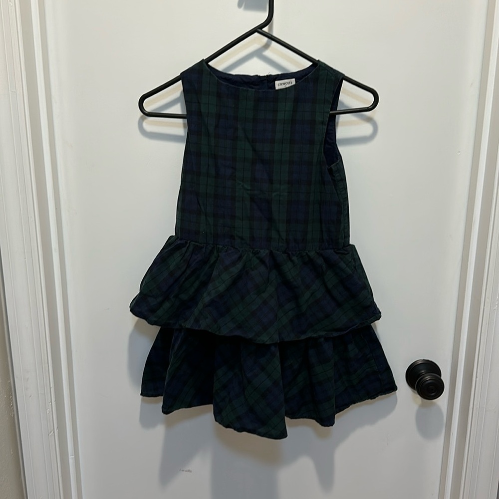 Crewcuts festive plaid dress! Girls size 7